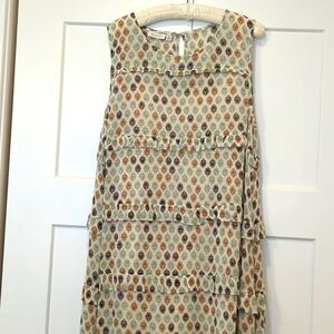 MASAI Nilas Sleeveless Lined Ruffled Dress M nwot